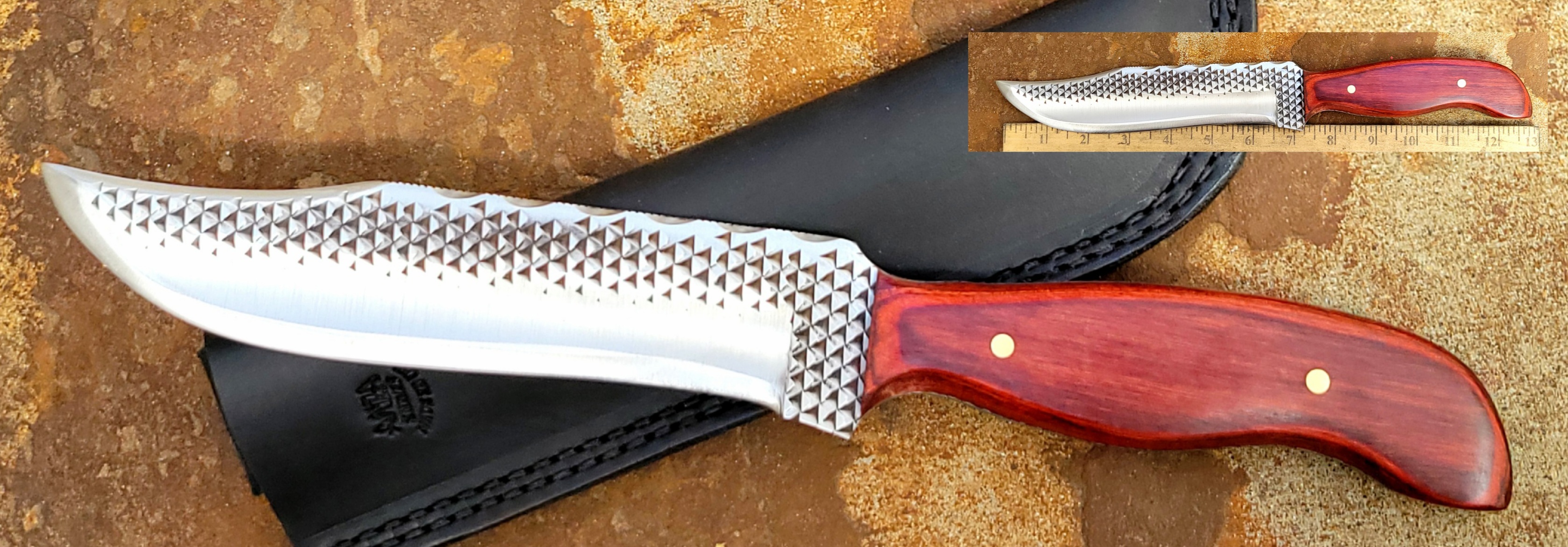 HORSESHOE FILE-ROSEWOOD BIG BOWIE-SATIN POLISH