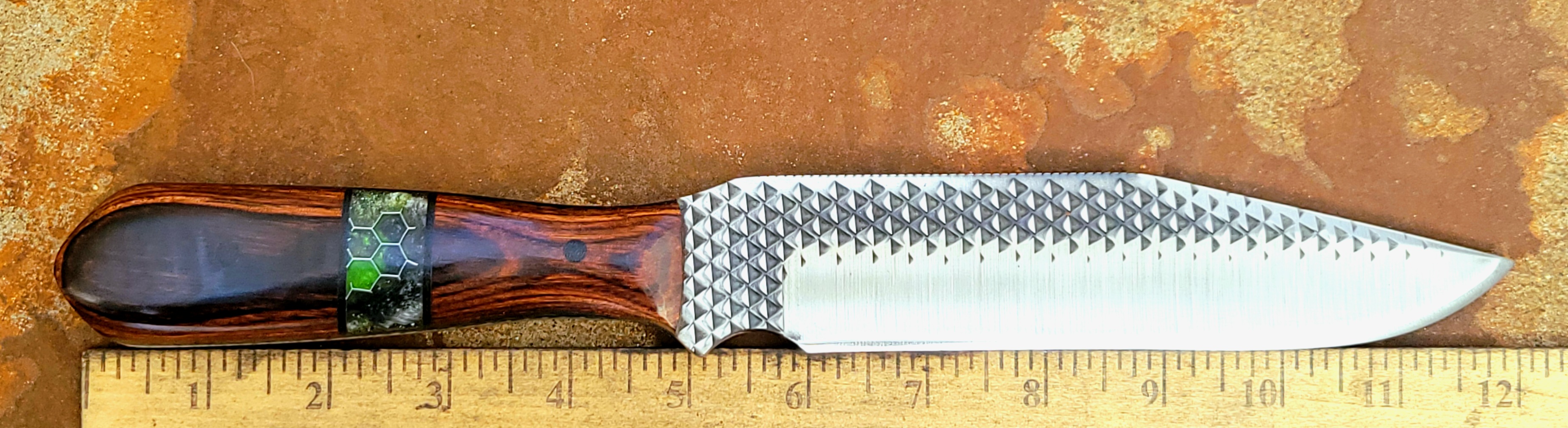 HORSESHOE FILE--WALNUT/EPOXY-POLISHED
