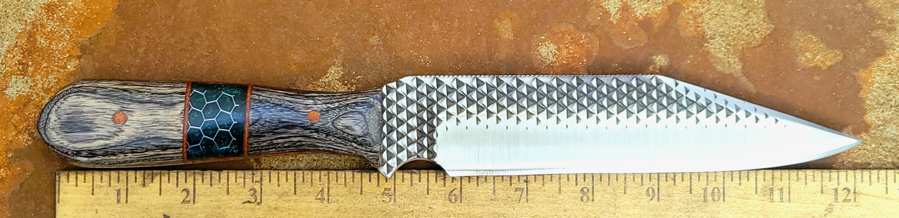 HORSESHOE FILE--CHARCOAL/EPOXY-POLISHED