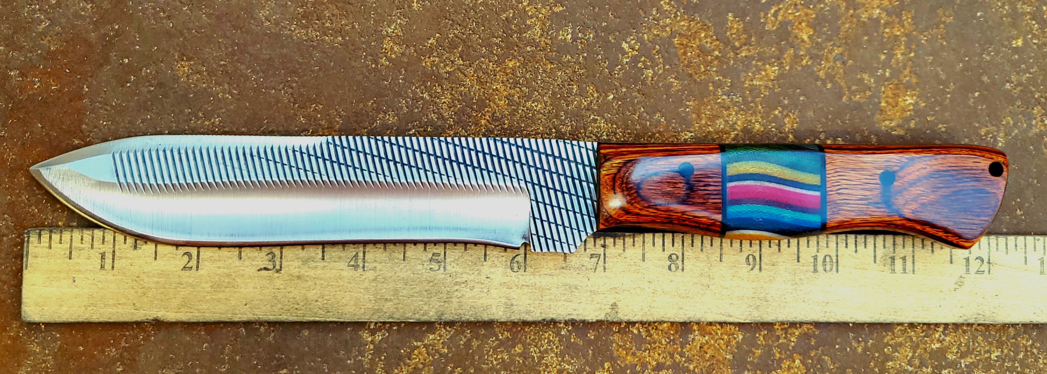 HORSESHOE FILE-SERAPE MICARTA INSERT-WALNUT-LHH