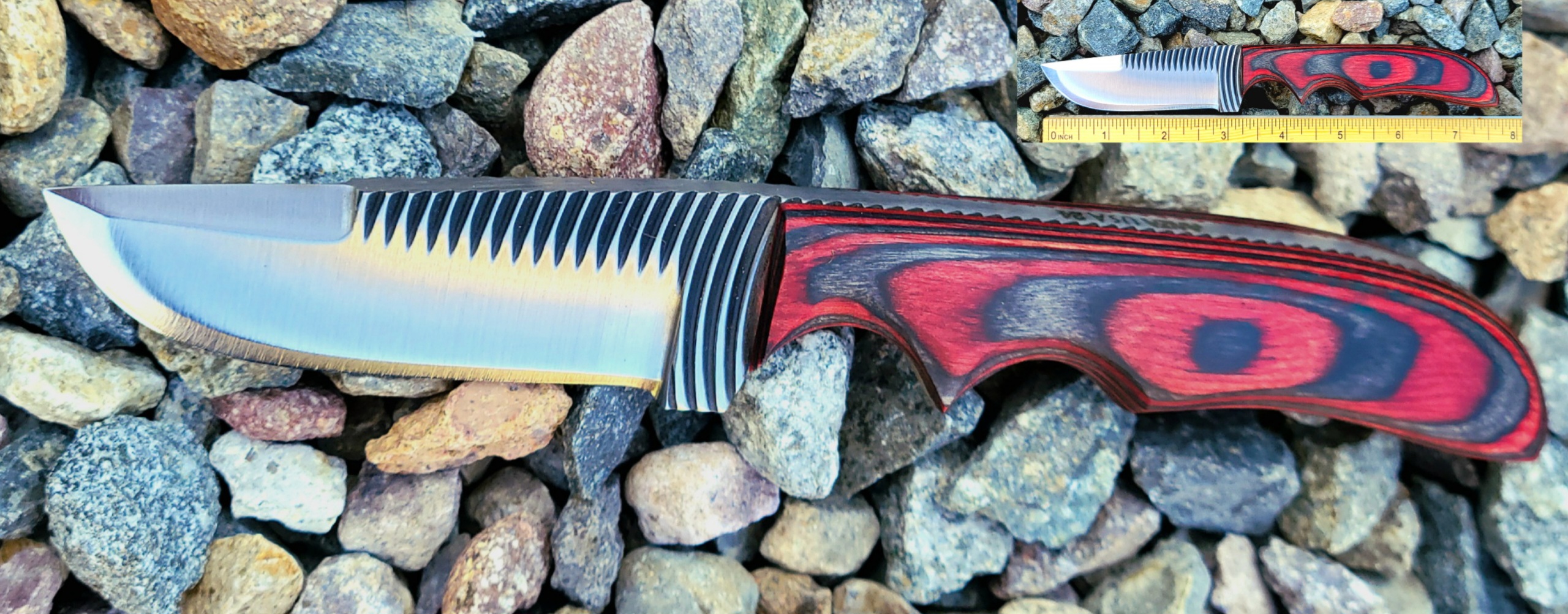 12F 714 CURVETOOTH RED/BLACK WOOD