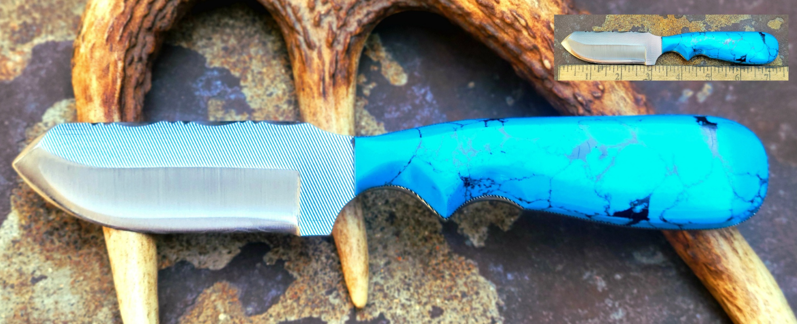 12F TURQUOISE-FILEWORK-POLISHED