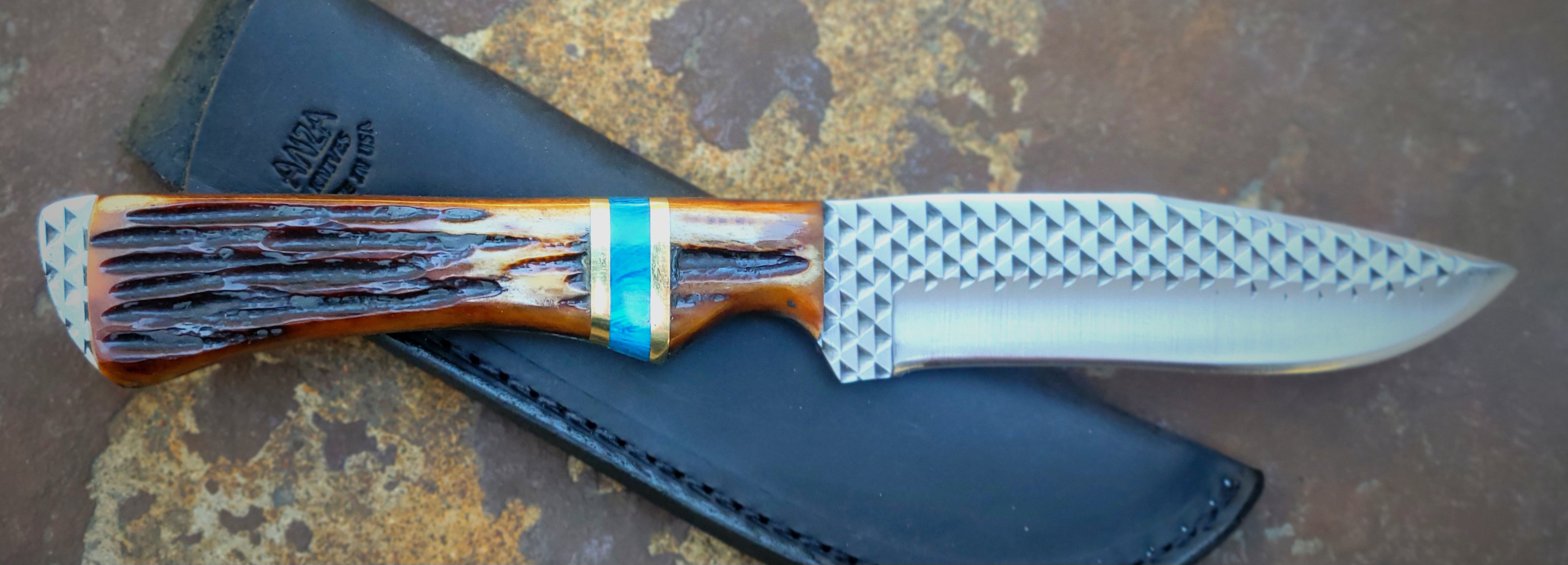HORSESHOE FILE-BONE & BRASS