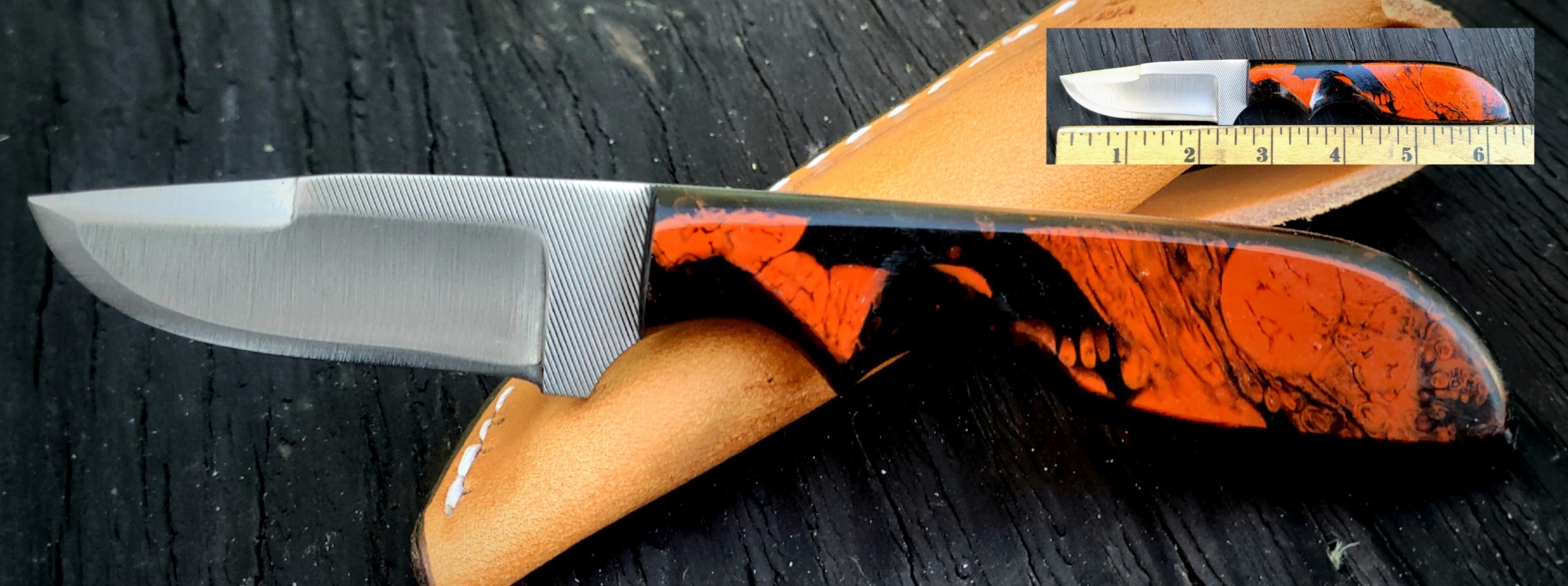 10F WKXX6 ORANGE/BLK ACRYLIC POLISHED