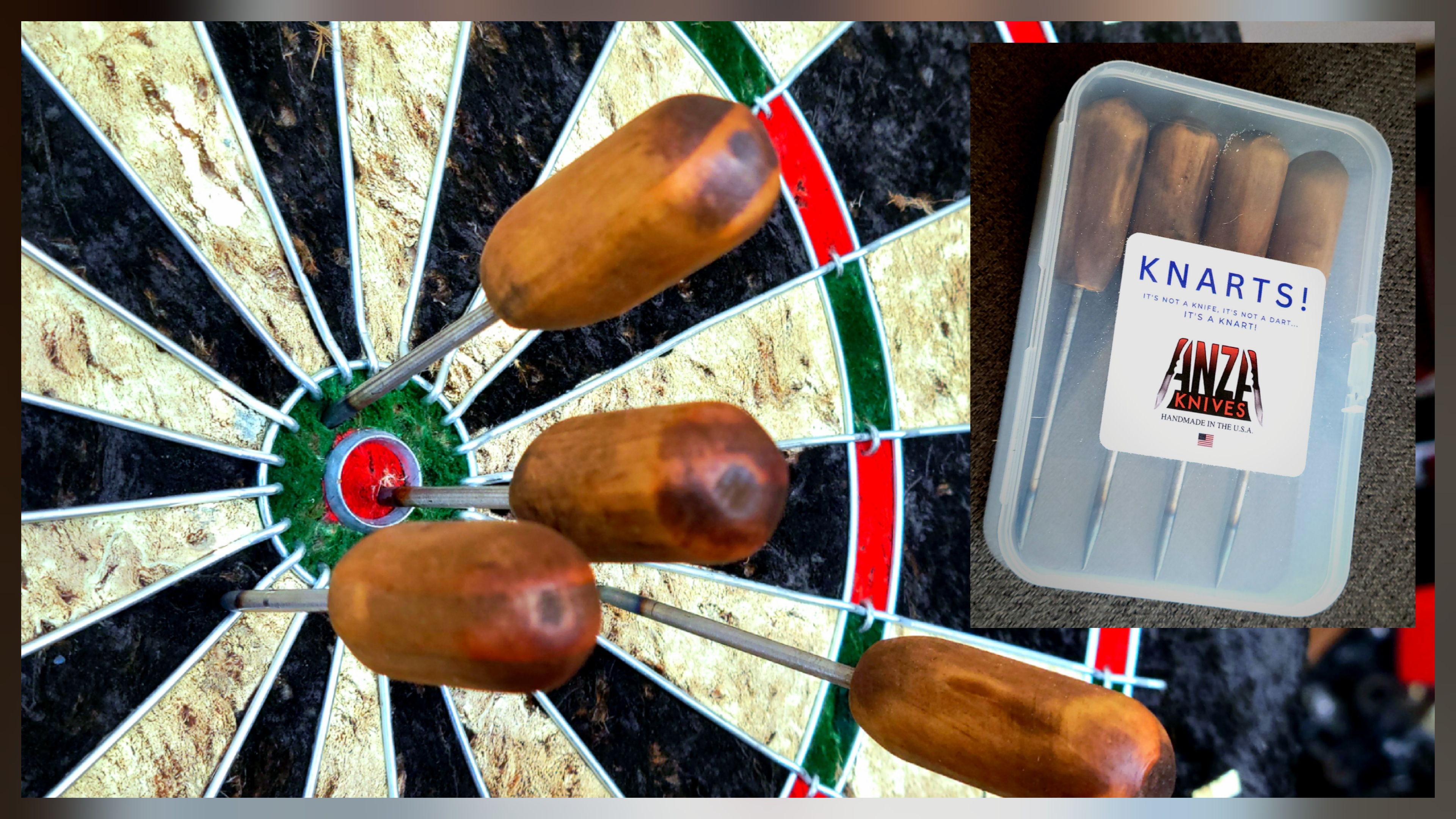 KNARTS-RUSTIC WOOD SET OF 4!!