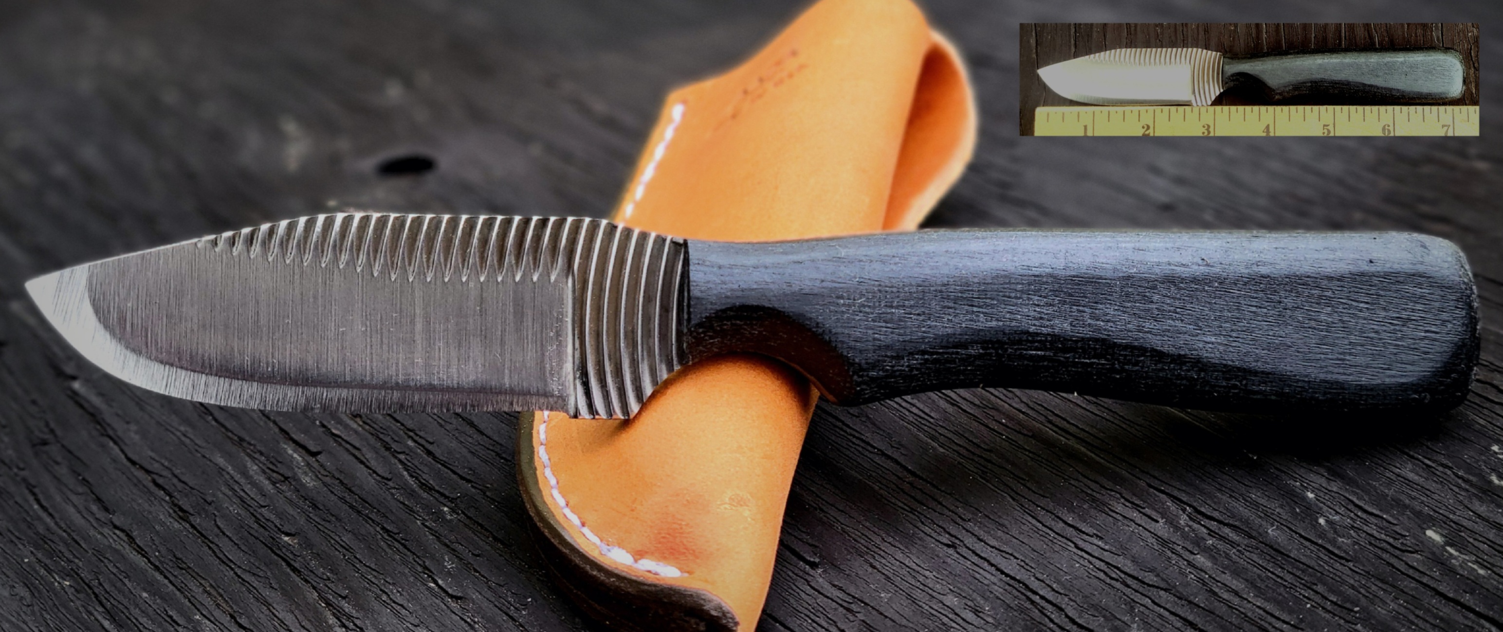 10F BORDER KNIFE-CURVETOOTH-BLK MICARTA