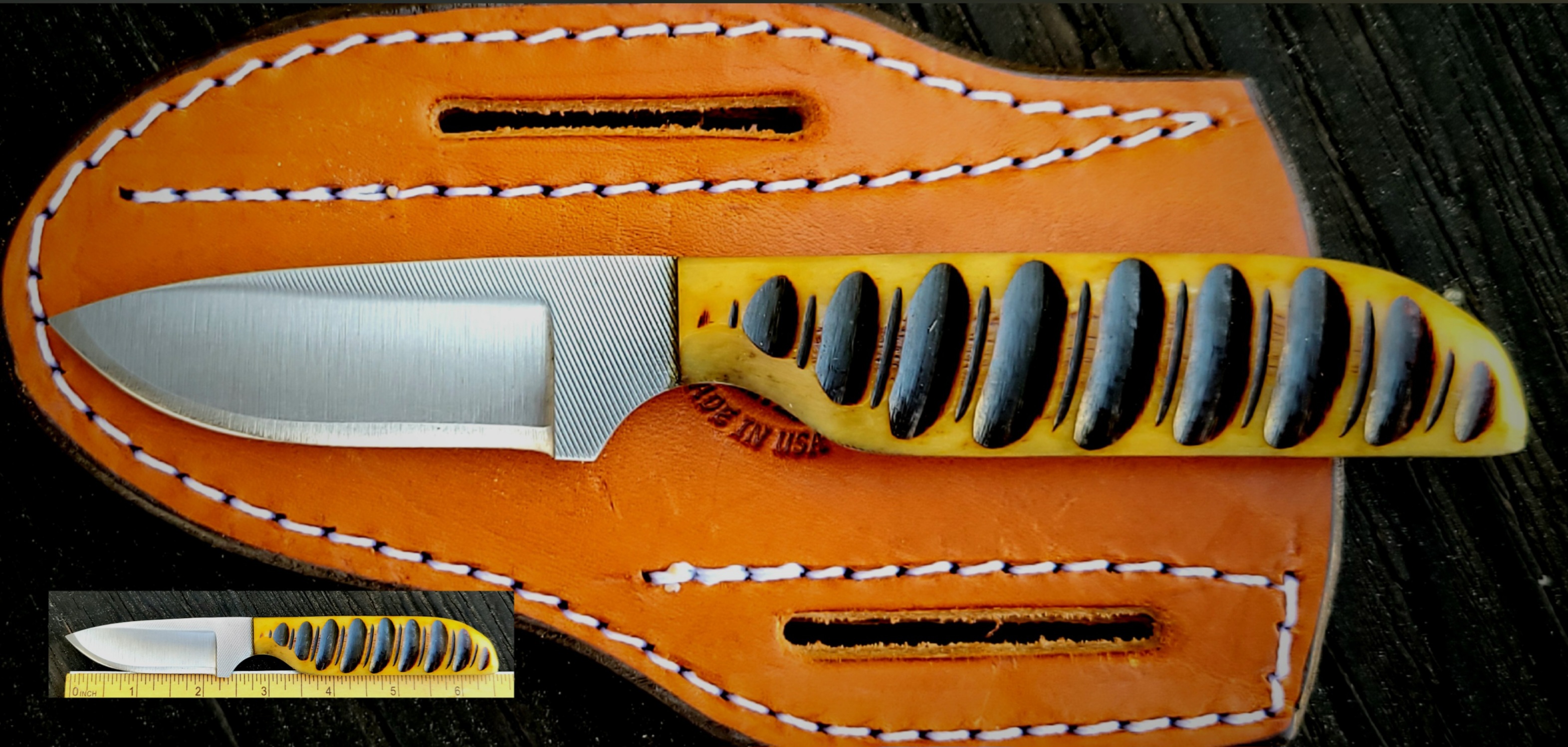 (PC) 10F WORK KNIFE-KUDDU BONE