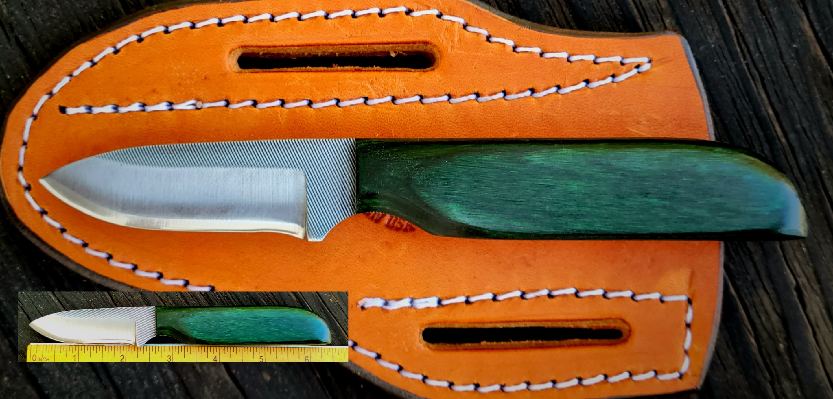 (PC) WORK KNIFE-LUCKY GREEN