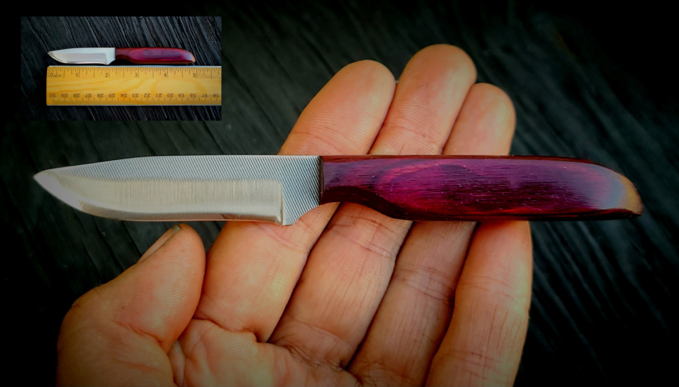 6F MINI DROP-PURPLE WOOD